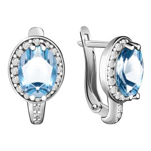 Серьги Aquamarine 4413705А.5 в Кальцедония