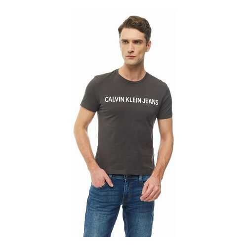 Футболка мужская Calvin Klein Jeans J30J307856.BA50 серая XXL в Кальцедония