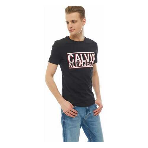 Футболка мужская Calvin Klein Jeans J30J314752.BAE0 черная XXL в Кальцедония