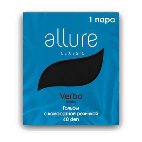 Капроновые гольфы женские ALLURE ALL VERBA 40 черные 23-25 в Кальцедония