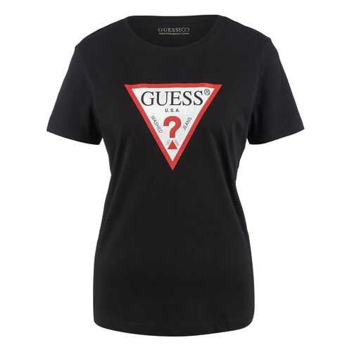 Футболка женская Guess W0YI57-K8HM0 черная XS в Кальцедония