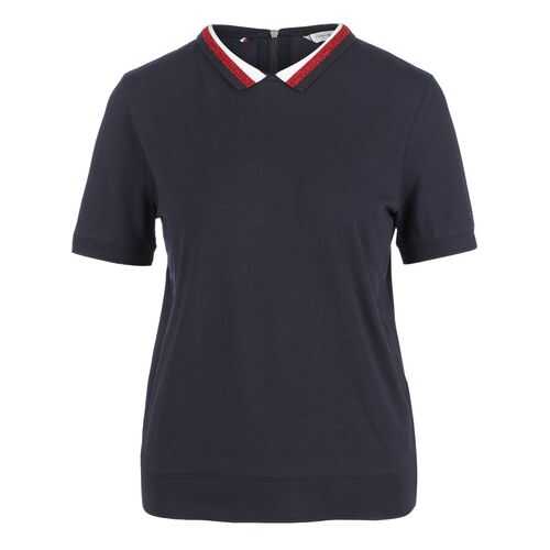 Поло женское Tommy Hilfiger WW0WW27534 синее L в Кальцедония