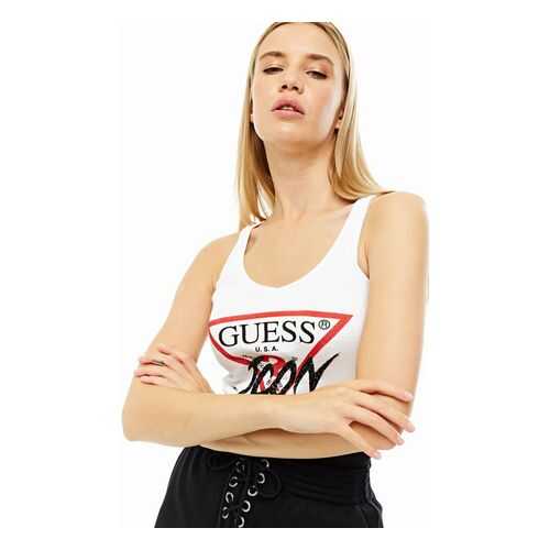 Майка женская Guess W0YP94-K1811 белая L в Кальцедония